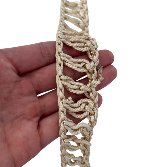 Free People Moonlight Beaded Pouch Purse Crossbody Bag in Cream - Picture 7 of 10